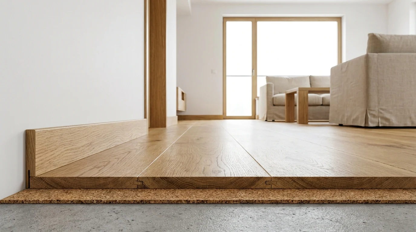 Biała listwa przypodłogowa Creativa LPC-01 o długości 244 cm